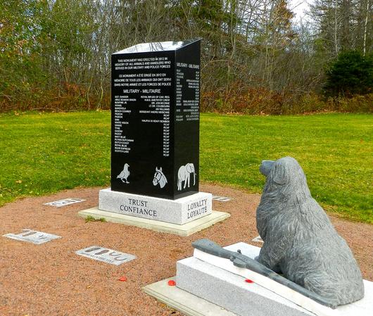 GANDER is keeping watch over the Monument.