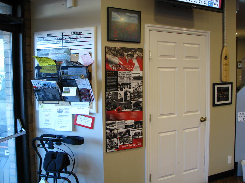 HKVCA Plaque displayed in the foyer of the Westbank Legion