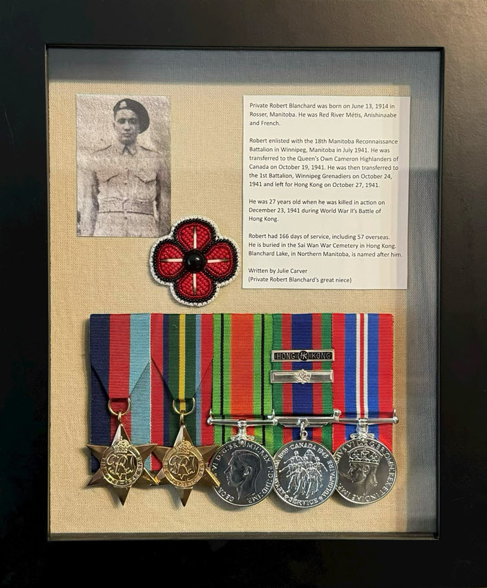 Medals of Private Blanchard