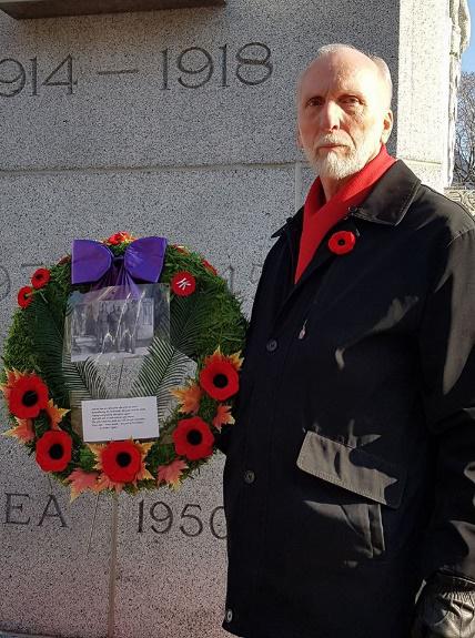 Bill Agerbak in Edmonton on behalf of his family and the HKVCA