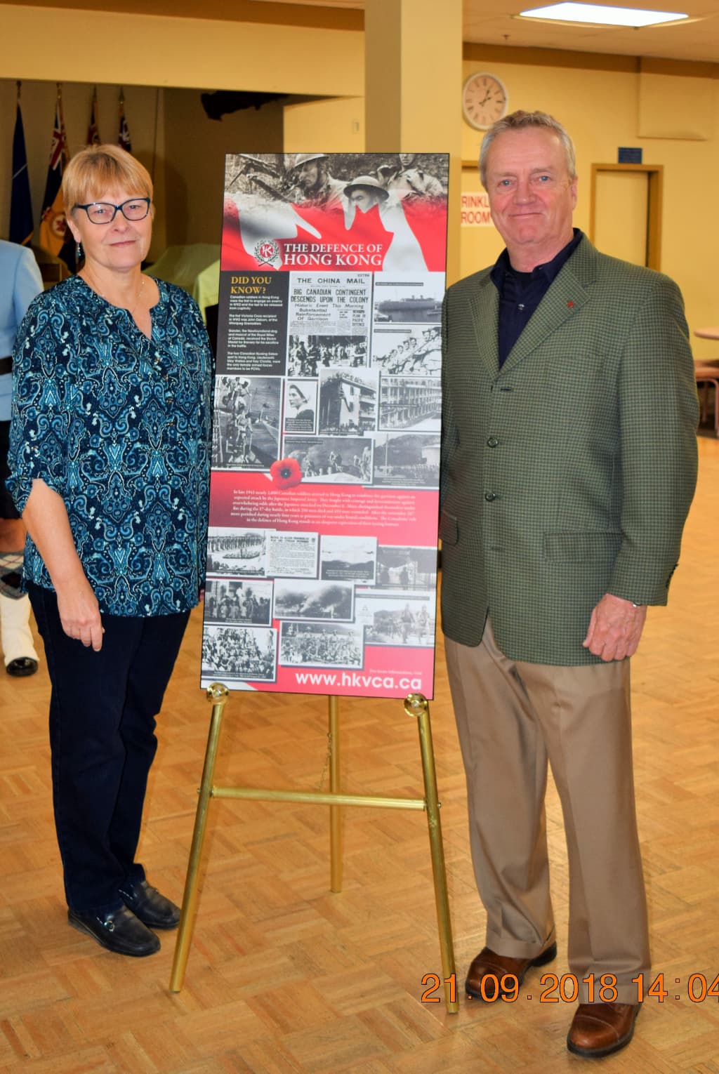 Arlene and Greg Auld. Greg is the son of Veteran George  Auld
