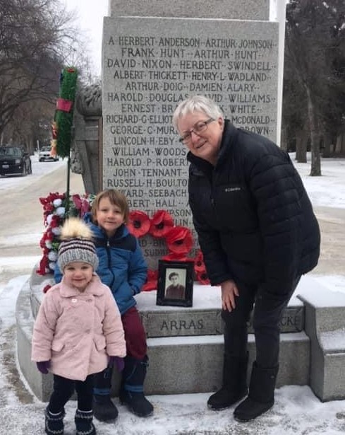 Helen Prieston at Swan River Cenotaph